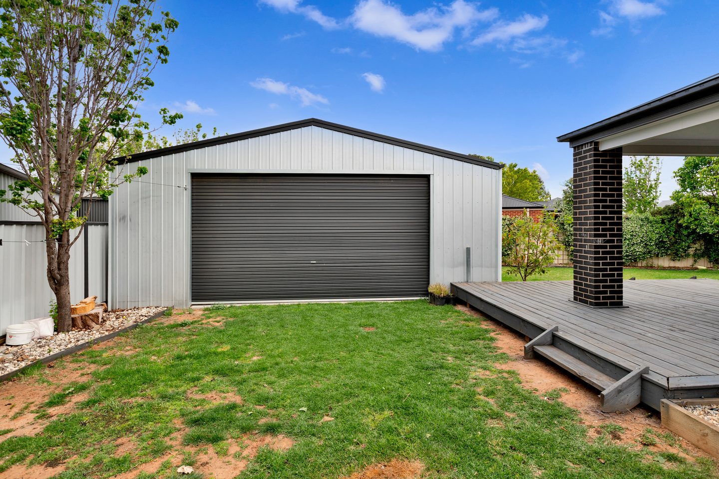Shed beside the rear deck